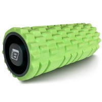 Массажный ролик EasyFit Grid Roller 33 см v.1.1 прочный массажер (салатовый)