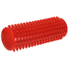 Массажный ролик 15 см для ног, шеи EasyFit Spindle с шипами красный