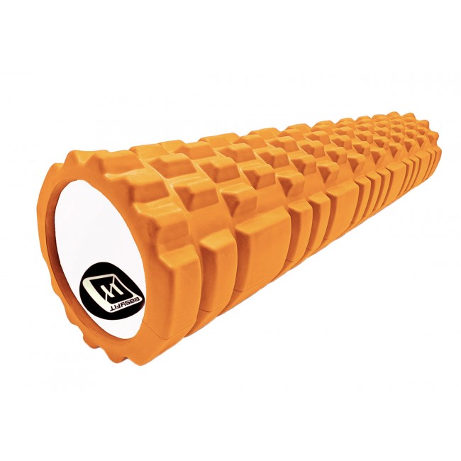 Массажный роллер EasyFit Grid Roller 60 см v.3.1 оранжевый