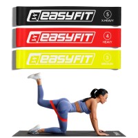 Резинки для фітнесу EasyFit набір 3 шт 10-20 кг