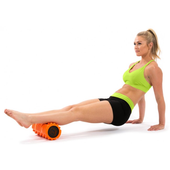 Массажный ролик EasyFit Solid Roller v.1.1s 33 см оранжевый