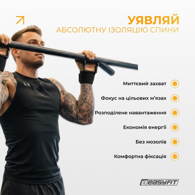 Гаки для турніка та тяги EasyFit PowerHooks (пара)