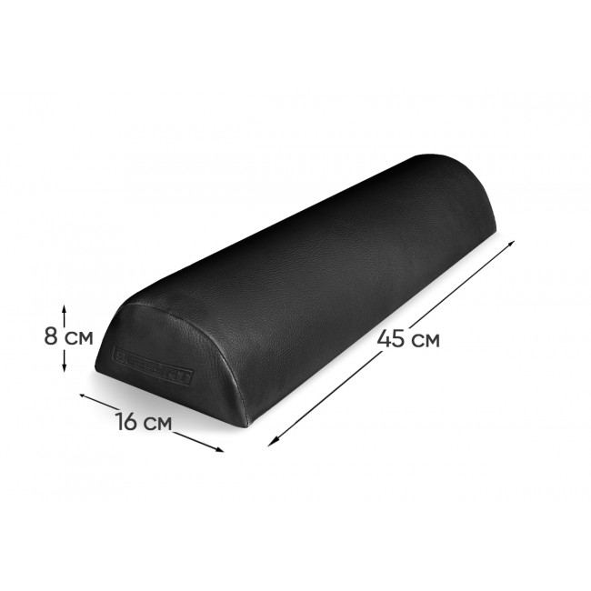 Полувалик Easyfit 45 см для массажного стола Черный