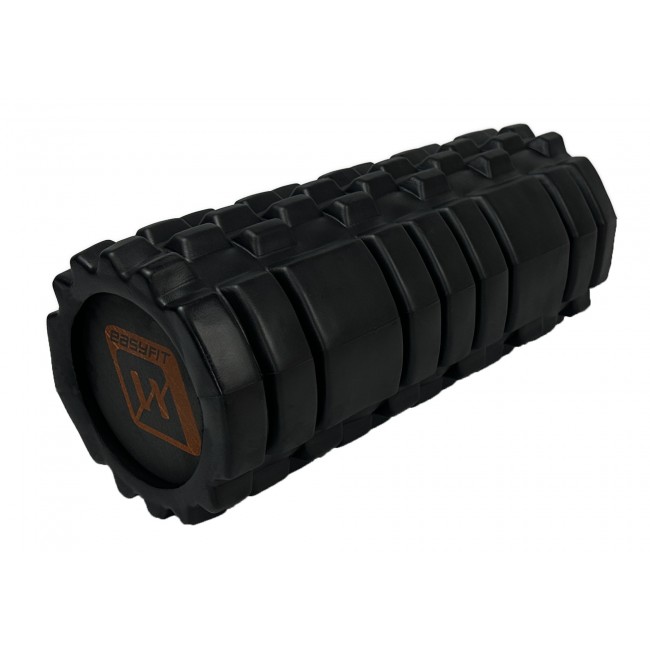 Масажний ролик EasyFit Solid Roller v.1.1s 33 см чорний Масажний ролик EasyFit Solid Roller v.1.1s 33 см чорний