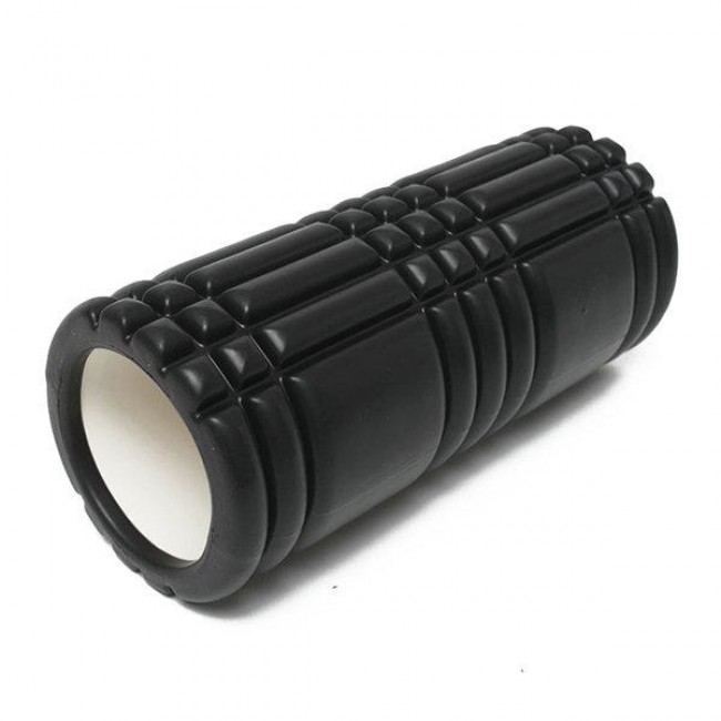 Масажний ролик EasyFit Grid Roller 33 см v.1.0 Чорний Масажний ролик EasyFit Grid Roller 33 см v.1.0 Чорний