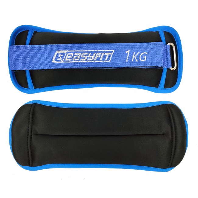 Утяжелители для ног и рук с металлом EasyFit MYAKI по 1 кг (пара)
