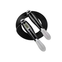 Скоростная скакалка со счетчиком EasyFit черный-серый