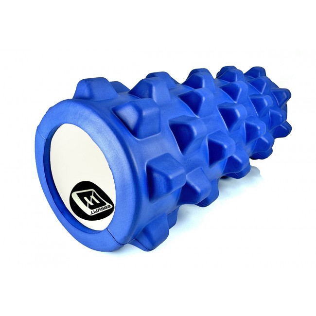 Массажный ролик EasyFit Grid Roller PRO 33 см Синий