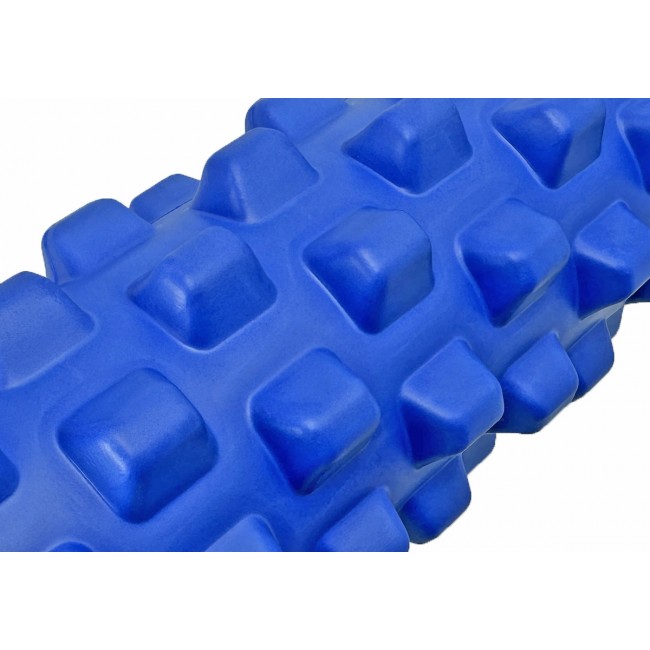 Массажный ролик EasyFit Grid Roller PRO 33 см Синий