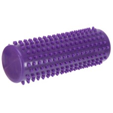 Масажний ролик 15 см для ніг, шиї EasyFit Spindle з шипами фіолетовий