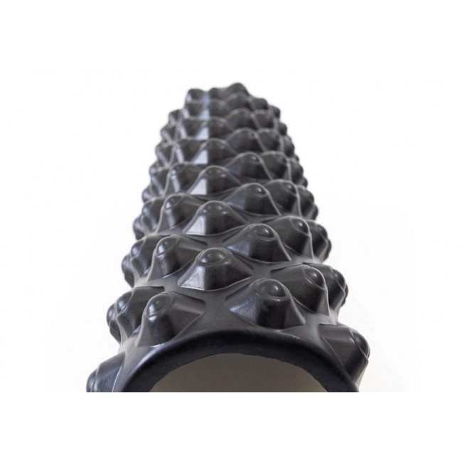 Массажный ролик EasyFit Grid Roller Extreme 45 см Черный