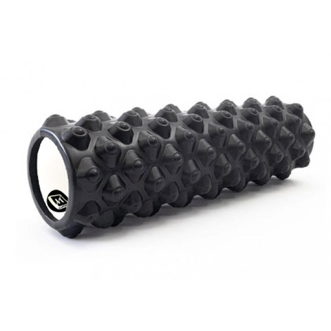 Массажный ролик EasyFit Grid Roller Extreme 45 см Черный