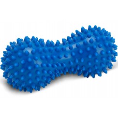Массажный мячик двойной 6,5 х 16 см EasyFit Goober с шипами синий