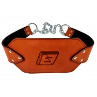 Пояс для отягощений EasyFit (кожа) до 200 кг коричневый