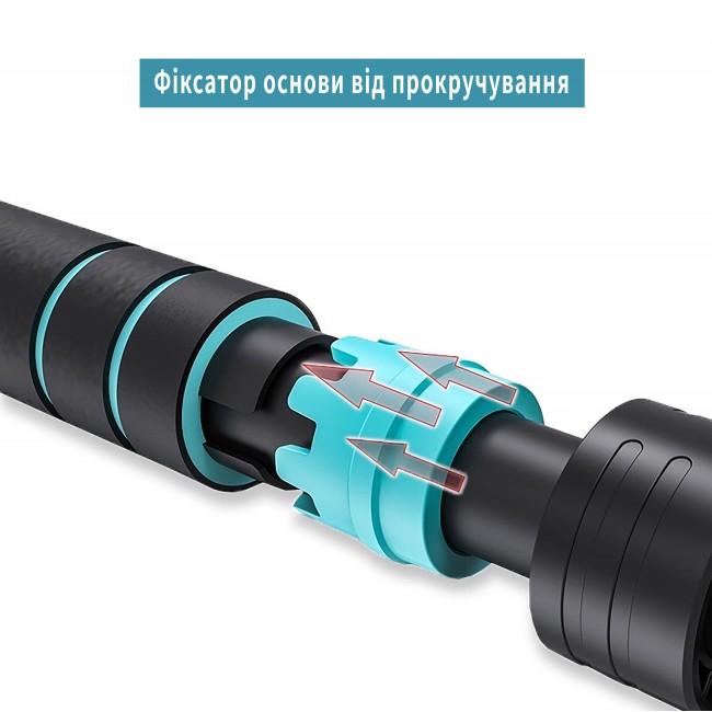 Розсувний розпірний турнік EasyFit BlueGymBar 95-120 см