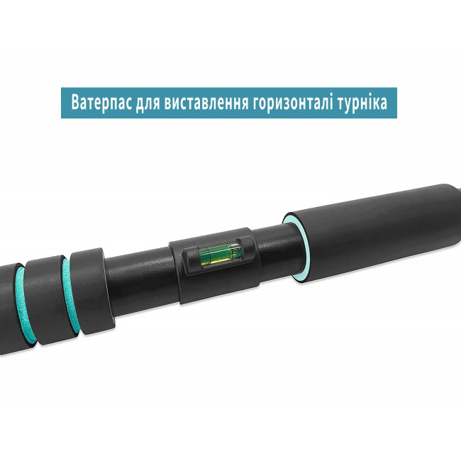 Розсувний розпірний турнік EasyFit BlueGymBar 95-120 см