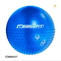 Фитбол 65 см EasyFit Hybrid синий (полумассажный фитбол)