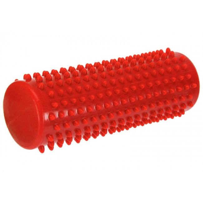Массажный цилиндр EasyFit Spindle с шипами красный Массажный цилиндр EasyFit Spindle с шипами красный