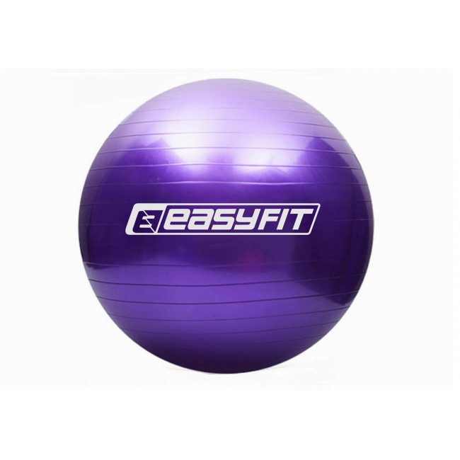 М'яч для фітнеса EasyFit 85 см фіолетовий М'яч для фітнеса EasyFit 85 см фіолетовий