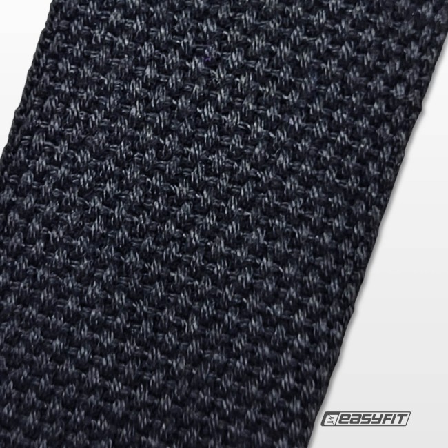 Ремень для йоги EasyFit с петлей (чорний)