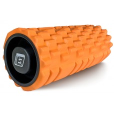 Масажний ролик EasyFit Grid Roller 33 см v.1.1 міцний масажер (помаранчевий)