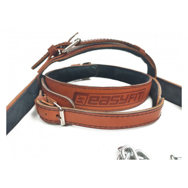 Упряжь EasyFit BISON коричневая (кожа)