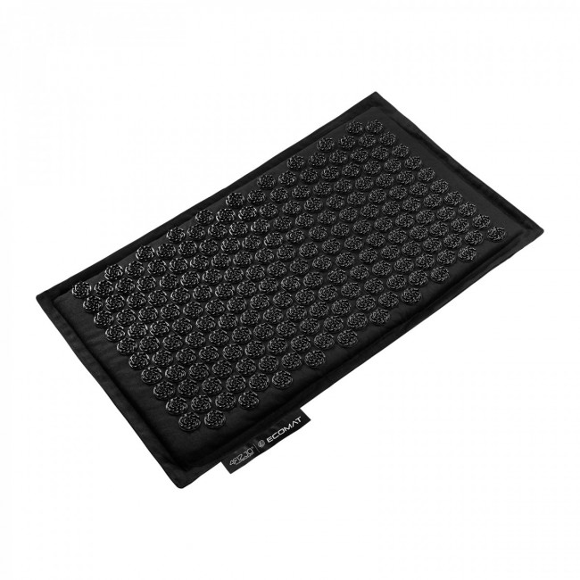 Коврик акупунктурный с подушкой 4FIZJO Eco Mat Аппликатор Кузнецова Black/Black (P-5907739312563)