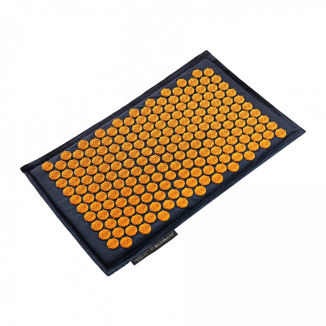 Коврик акупунктурный с подушкой 4FIZJO Eco Mat Аппликатор Кузнецова Navy Blue/Orange (P-5907739312143)