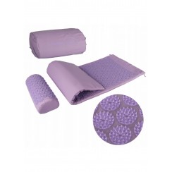 Аплікатор Кузнєцова Масажний килимок з валиком SportVida 130 x 50 см SV-HK0411 Purple / Purple