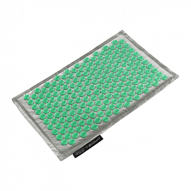 Коврик акупунктурный с подушкой 4FIZJO Eco Mat Аппликатор Кузнецова Grey/Mint (P-5907739312181)