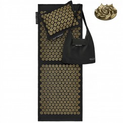 Килимок акупунктурний з подушкою 4FIZJO Eco Mat XL Аплікатор Кузнєцова Black/Gold (P-5907739313591)