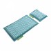 Аплікатор Кузнєцова / Масажний килимок акупунктурний з валиком 4FIZJO Eco Mat 68 x 42 см 4FJ0180 Turquoise