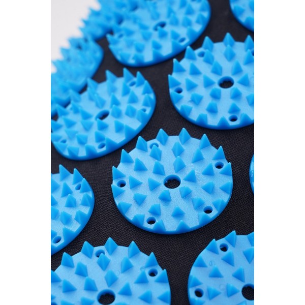 Аплікатор Кузнєцова / килимок акупунктурний з валиком SportVida 66 x 40 см SV-HK0407 Black/Blue
