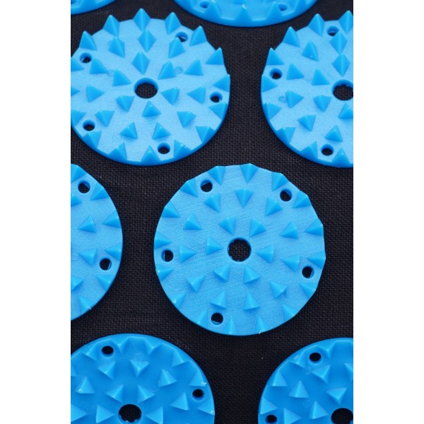 Аплікатор Кузнєцова / килимок акупунктурний з валиком SportVida 66 x 40 см SV-HK0407 Black/Blue