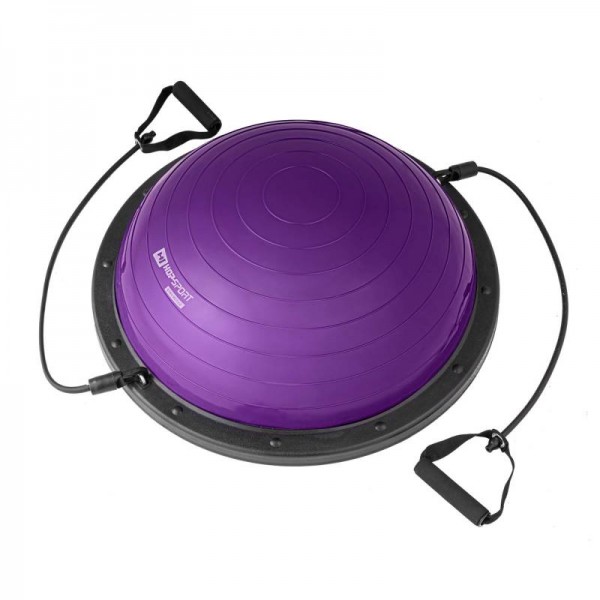 Балансировочная платформа полусфера для фитнеса Bosu Hop-Sport HS-L058 фиолетовая