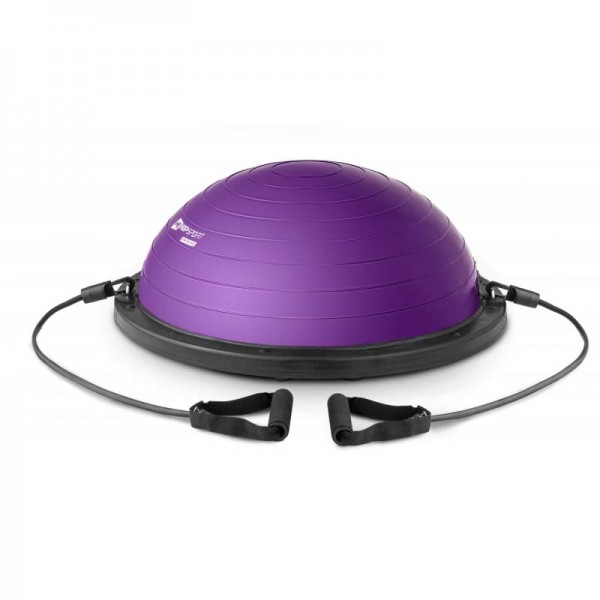 Балансировочная платформа полусфера для фитнеса Bosu Hop-Sport HS-L058 фиолетовая