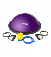 Балансувальна платформа напівсфера для фитнесу Bosu Hop-Sport HS-L058 фіолетова