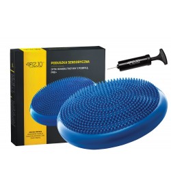 Балансувальна подушка-диск 4FIZJO PRO+ 33 см сенсомоторна, масажна Blue (P-5907222931929)