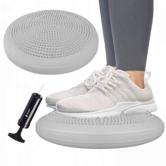 Балансировочная подушка масажна Springos PRO FA0087 Grey