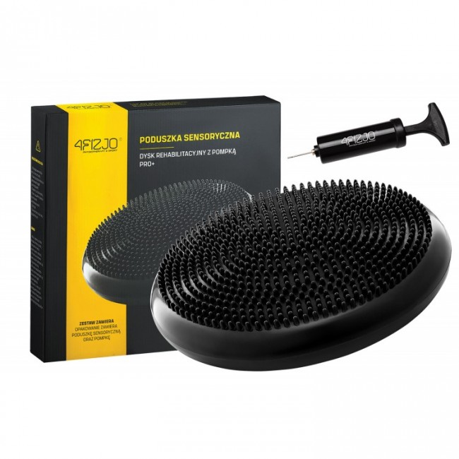 Балансувальна подушка-диск 4FIZJO PRO+ 33 см сенсомоторна, масажна Black (P-5907222931936) Балансувальна подушка-диск 4FIZJO PRO+ 33 см сенсомоторна, масажна Black (P-5907222931936)