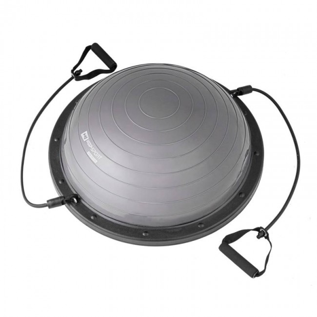 Балансировочная платформа полусфера Bosu Hop-Sport HS-L058 серая