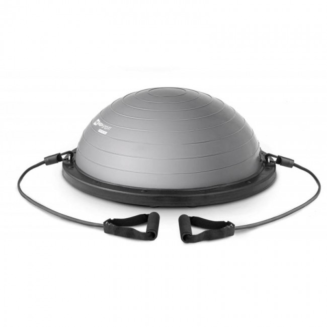 Балансировочная платформа полусфера Bosu Hop-Sport HS-L058 серая