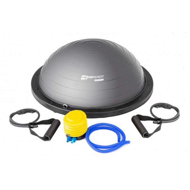 Балансировочная платформа полусфера Bosu Hop-Sport HS-L058 серая Балансировочная платформа полусфера Bosu Hop-Sport HS-L058 серая