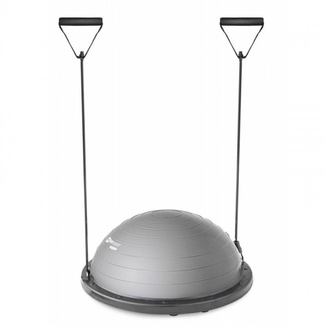 Балансировочная платформа полусфера Bosu Hop-Sport HS-L058 серая