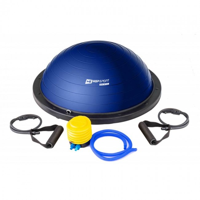 Балансировочная платформа полусфера Bosu Hop-Sport HS-L058 синяя Балансировочная платформа полусфера Bosu Hop-Sport HS-L058 синяя
