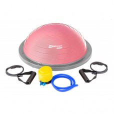 Балансувальна платформа напівсфера для фитнесу Bosu Hop-Sport HS-L058 рожева