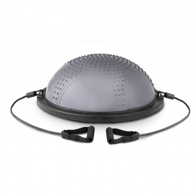 Балансировочная платформа полусфера с вкраплениями Hop-Sport HS-MB058B серая