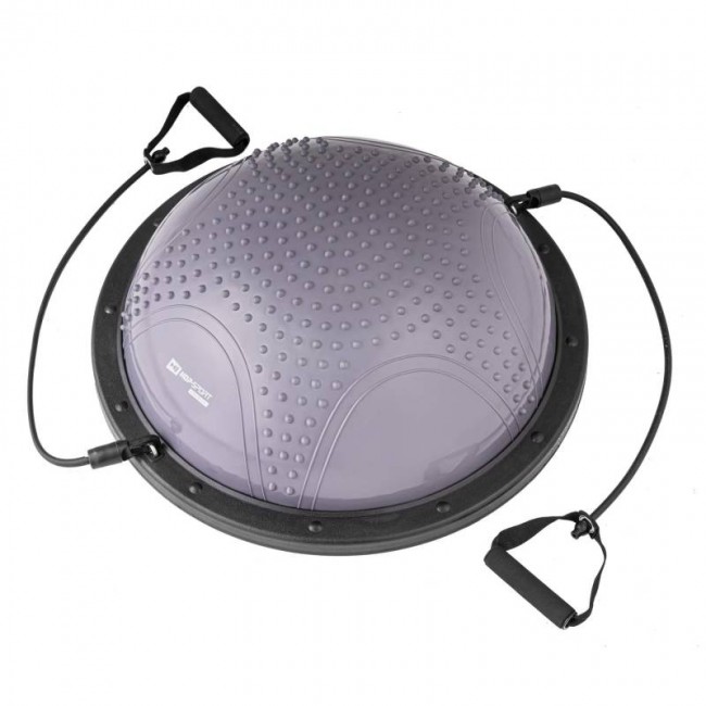 Балансировочная платформа полусфера с вкраплениями Hop-Sport HS-MB058B серая
