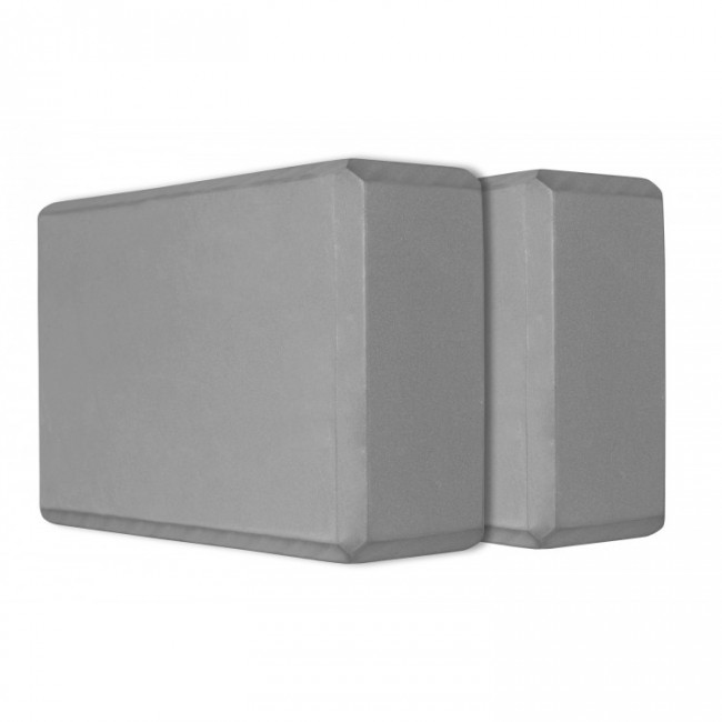 Блок для йоги (кирпич) 2 шт SportVida SV-HK0155-2 Grey