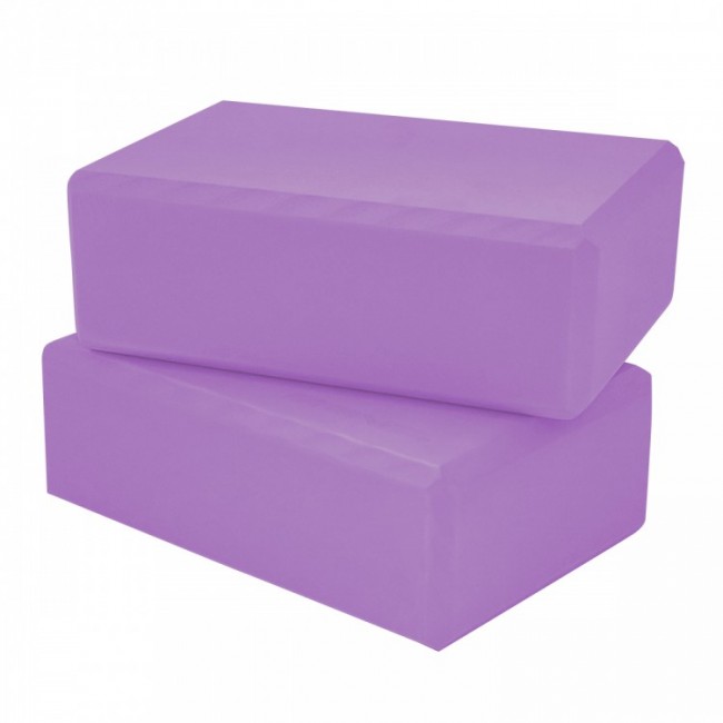Блок для йоги (кирпич) 2 шт SportVida SV-HK0174-2 Violet